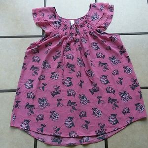 Women's (XXL) Floral Print Short Sleeve Blouse